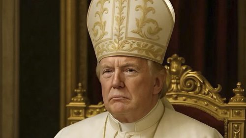 Trump zdieľa obrázok seba samého ako pápeža