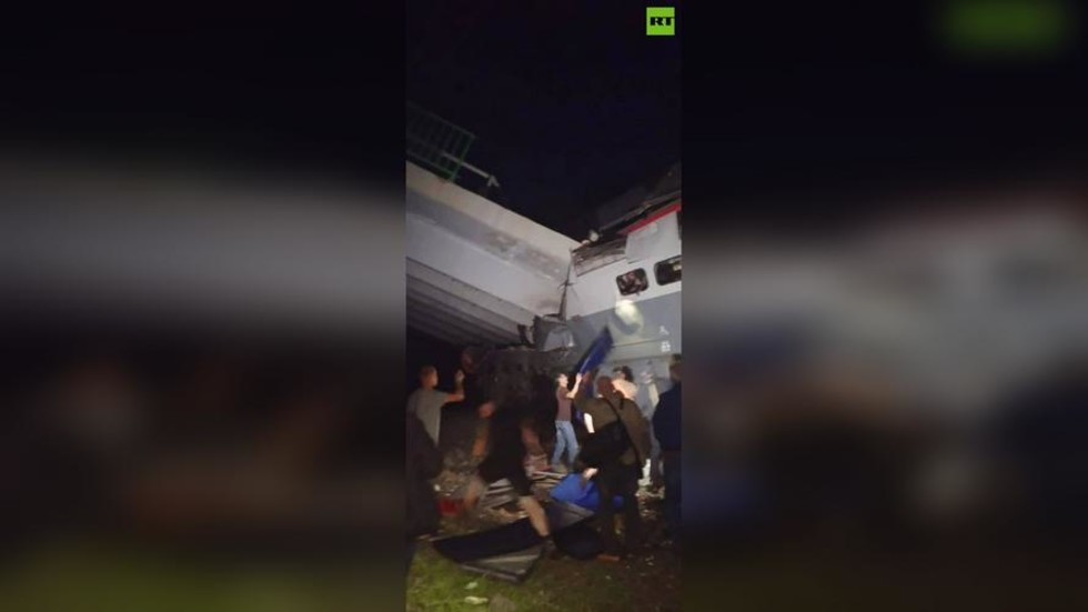 Sedem mŕtvych po tom, čo sabotéri zhodili ruský most pod vlak Sedem mŕtvych po tom, čo sabotéri zhodili ruský most pod vlak