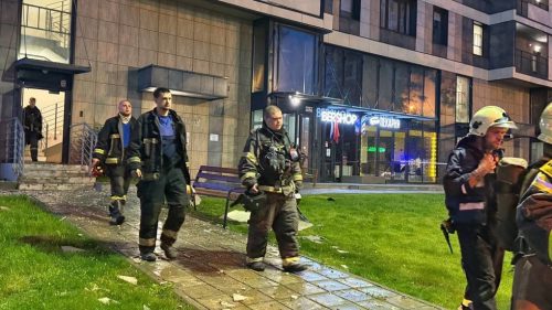 Ukrajinský kamikadze dron zasiahol obytnú vežu neďaleko Moskvy (FOTO)