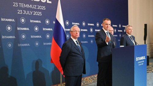 Ruský vyjednávač oznámil podmienky stretnutia Putina a Zelenského