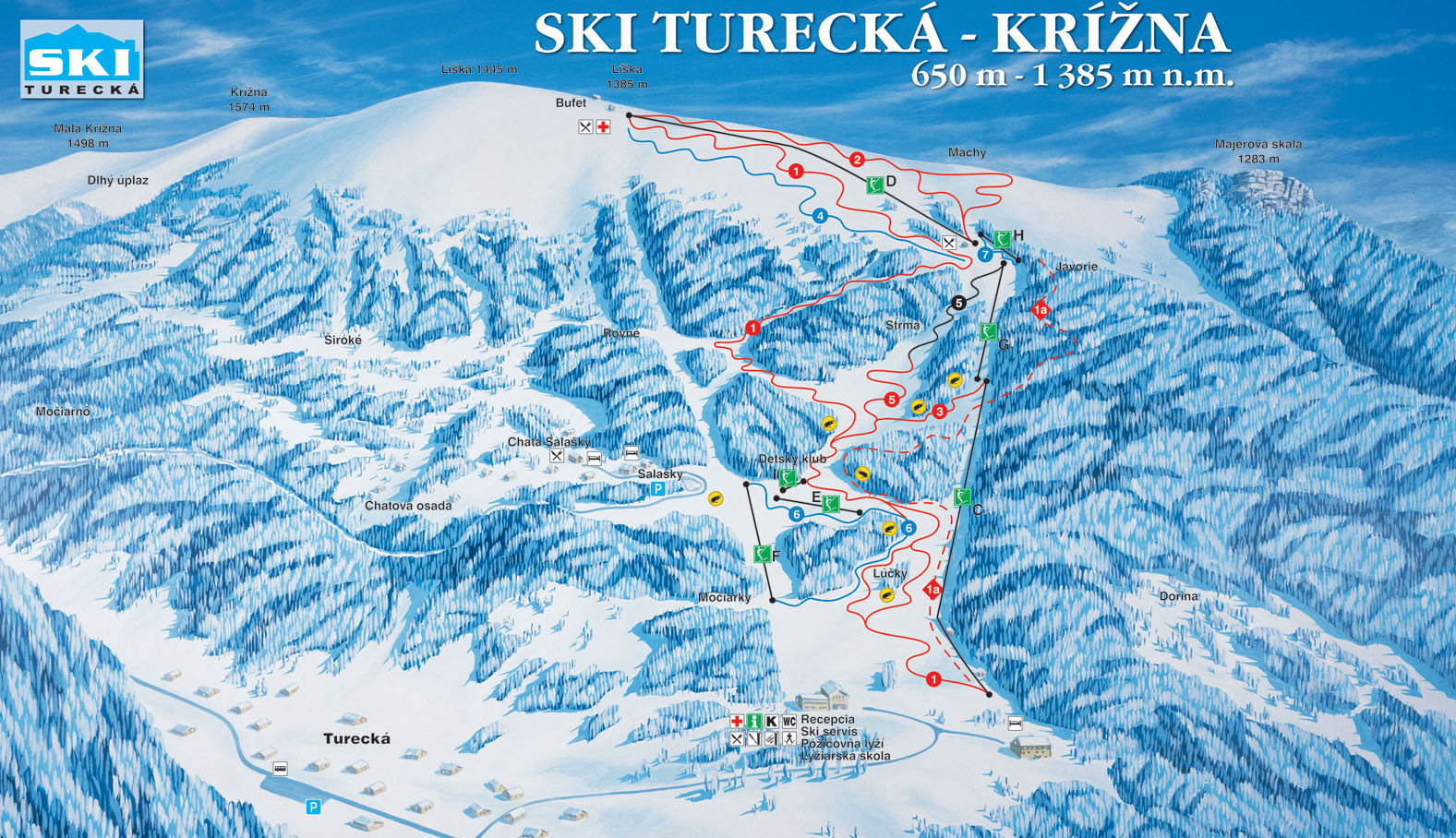 TURECKÁ: Lyžiarske stredisko Turecká - Krížna