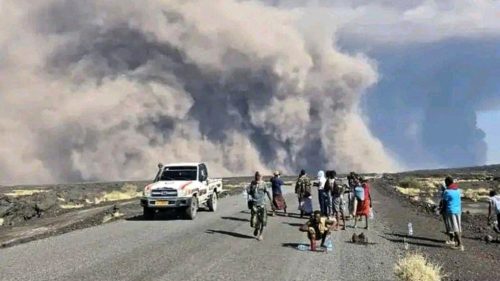 Etiópska sopka vybuchla prvýkrát za 10 000 rokov (VIDEO)