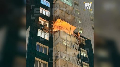 Ukrajinské drony zaútočili na ruské bytové domy (VIDEO, FOTO)