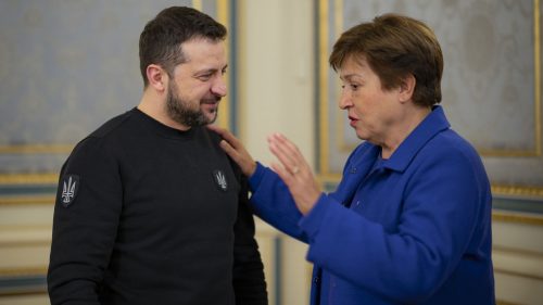 Šéfka MMF načrtla podmienky pre ďalšie financovanie Ukrajiny