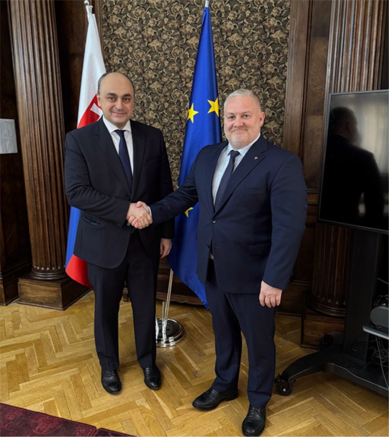 Štátny tajomník Ministerstva kultúry SR Mário Maruška prijal gruzínskeho veľvyslanca J. E. Konstantine Kvachakidze