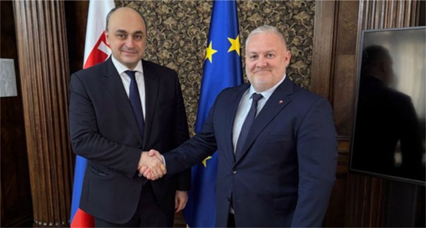Štátny tajomník Ministerstva kultúry SR Mário Maruška prijal gruzínskeho veľvyslanca J. E. Konstantine Kvachakidze