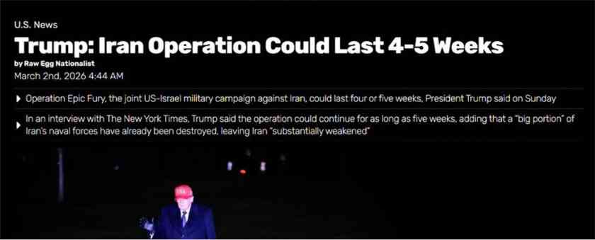 AKTUALIZÁCIA O VOJNE V IRÁNE: Trump sa v snahe o zmenu režimu zaväzuje USA k ďalším 4-5 týždňom vojny s Iránom! AKTUALIZÁCIA O VOJNE V IRÁNE: Trump sa v snahe o zmenu režimu zaväzuje USA k ďalším 4-5 týždňom vojny s Iránom!