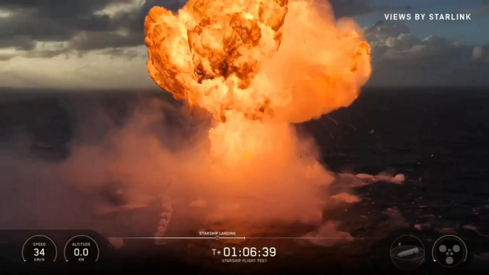 Výbuch hviezdnej lode SpaceX