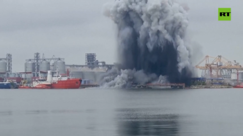 Ukrajinský dron explodoval v rumunskom prístave