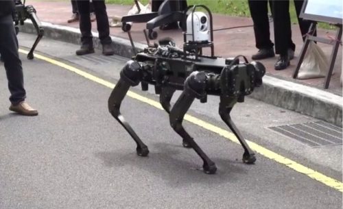 Taiwan predstavuje ozbrojených robotických psov (VIDEO)