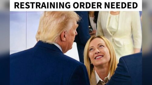 Trump spustil nový útok na taliansku Meloniovú prostredníctvom mémov.