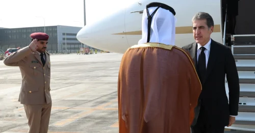 Prezident Barzani sa zúčastnil smútočnej rozlúčky za šejkom Hamadom v Dauhe