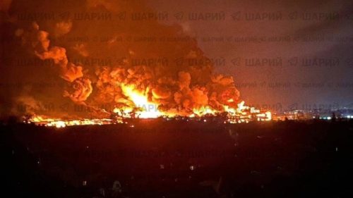 Kyjev zasiahli drony a raketové útoky (VIDEO)