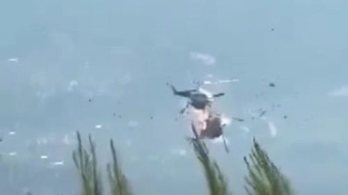 Dva vrtuľníky sa zrazili pri hasení lesných požiarov (VIDEO)