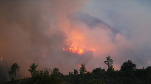 Stovky ľudí evakuované kvôli rozsiahlym požiarom v Antalyi v Turecku (VIDEÁ)