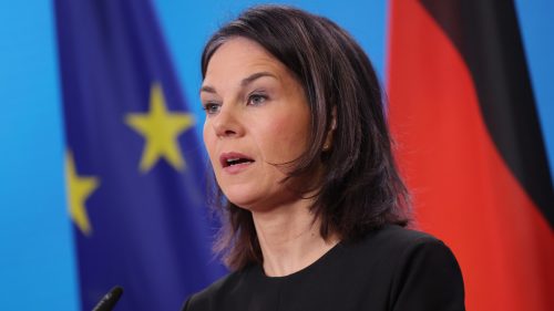 Protestujúci v otázke Gazy prekričali bývalú nemeckú ministerku zahraničných vecí